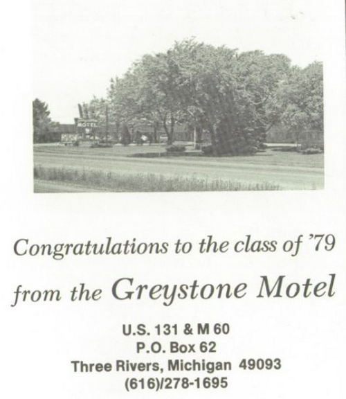 Greystone Motel - 1979 Yearbook Ad (newer photo)